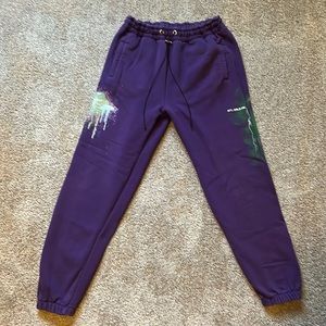 MAN purple sweats mens size large
